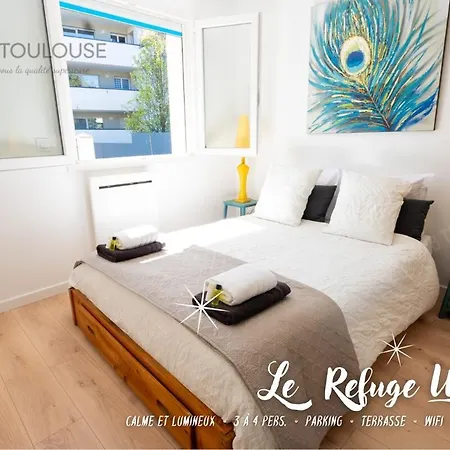 - Refuge Urbain - Clim - Terrasse - Parking - Wifi - Proche Transports