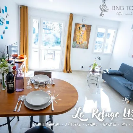 - Refuge Urbain - Clim - Terrasse - Parking - Wifi - Proche Transports Apartment *
